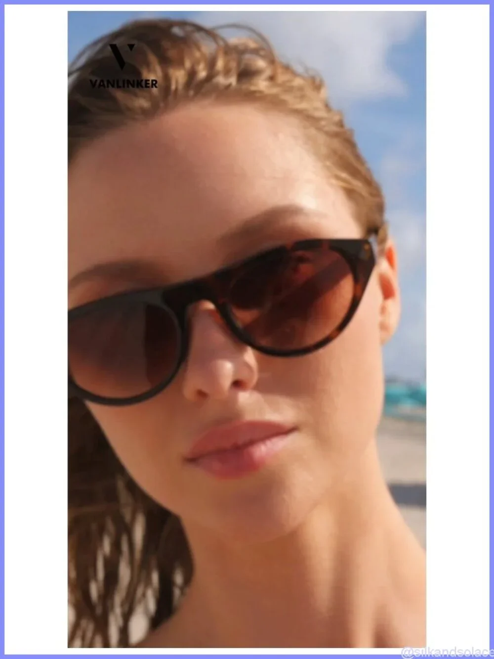 Retro Oval Cateye Sunglasses UV400 Protection Small Full Frame